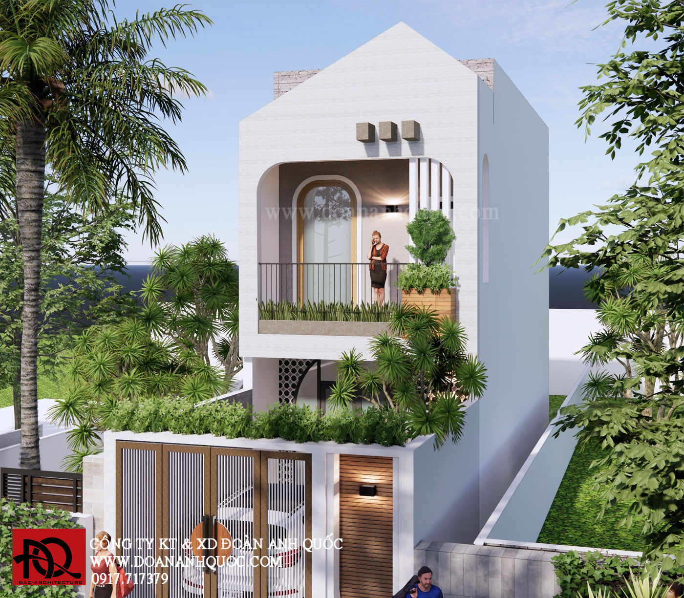 Thiết kế nhà phố hiện đại tại Phan Thiết_MS17
